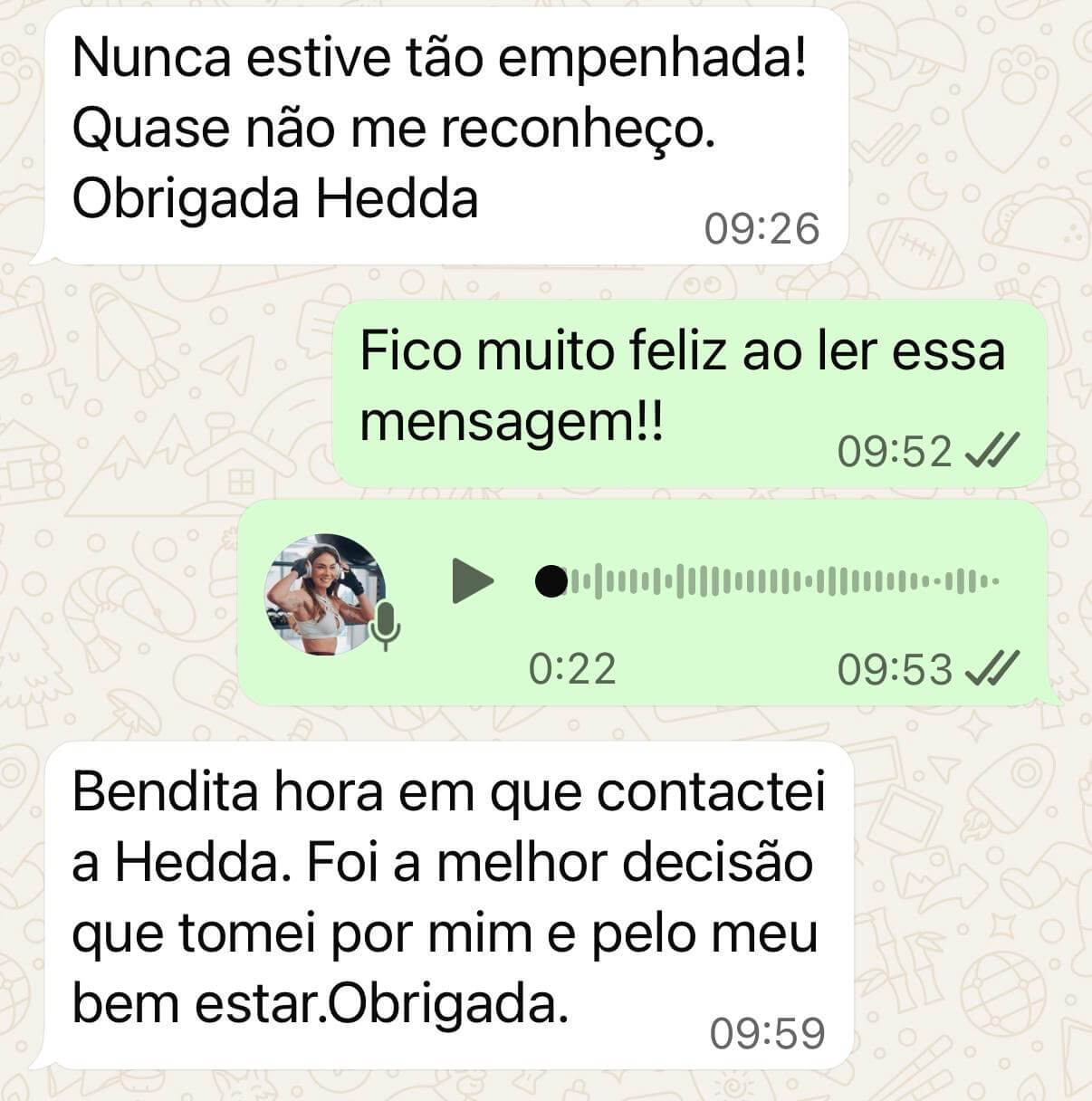 Depoimento de aluna